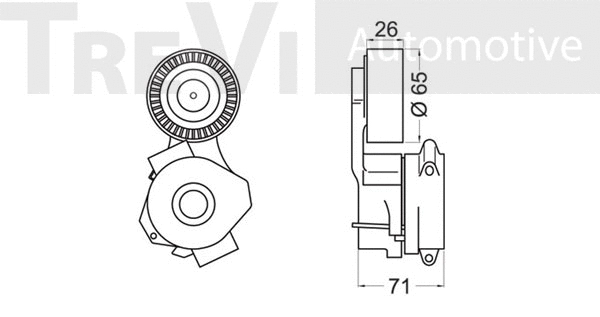 Tensioner Lever, V-ribbed belt