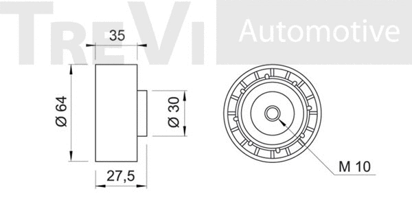 Deflection/Guide Pulley, timing belt