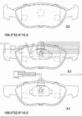 Brake Pad Set, disc brake (PF1211)