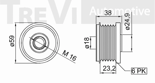 Alternator Freewheel Clutch