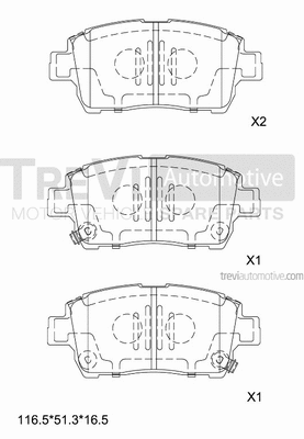 Brake Pad Set, disc brake (PF1081)