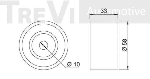 Deflection/Guide Pulley, timing belt
