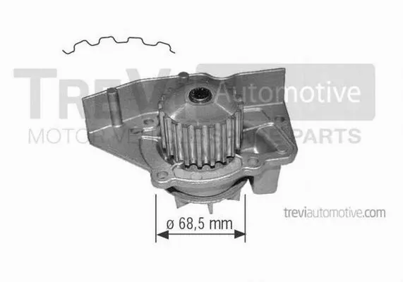 Water Pump, engine cooling (TP741)