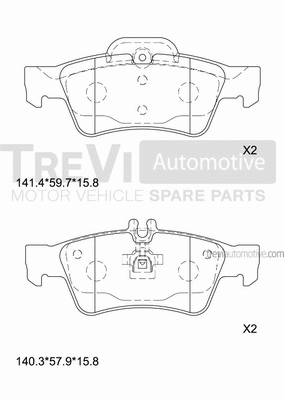 Brake Pad Set, disc brake (PF1148)