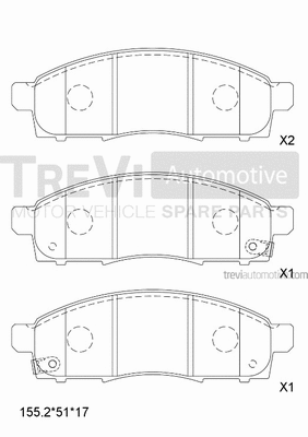 Brake Pad Set, disc brake (PF1671)