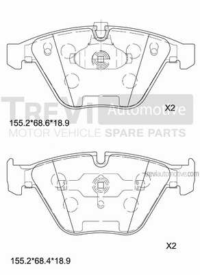 Brake Pad Set, disc brake (PF1423)