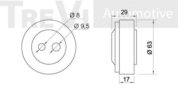 Tensioner Pulley, V-ribbed belt