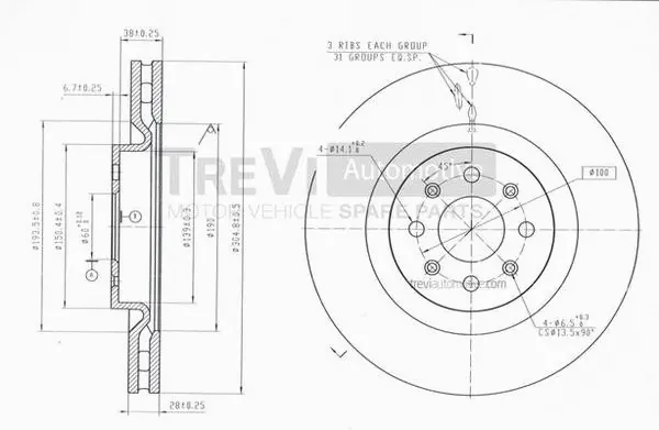 Brake Disc (BD1135)
