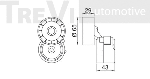 Tensioner Lever, V-ribbed belt