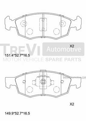 Brake Pad Set, disc brake (PF1076)