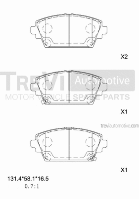 Brake Pad Set, disc brake (PF1176)