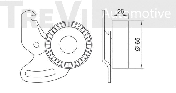 Tensioner Pulley, V-ribbed belt