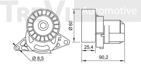 Tensioner Lever, V-ribbed belt