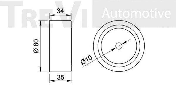Deflection/Guide Pulley, timing belt