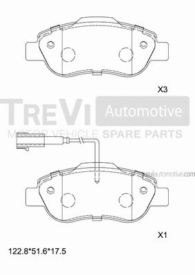 Brake Pad Set, disc brake (PF1320)