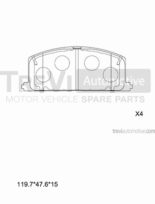 Brake Pad Set, disc brake (PF1350)