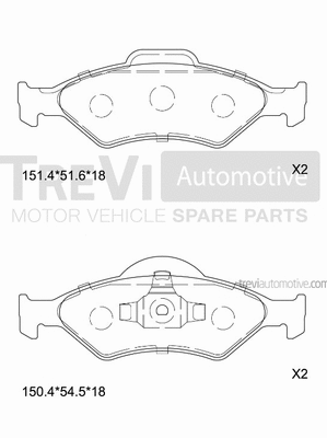 Brake Pad Set, disc brake (PF1082)