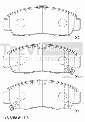 Brake Pad Set, disc brake (PF1219)