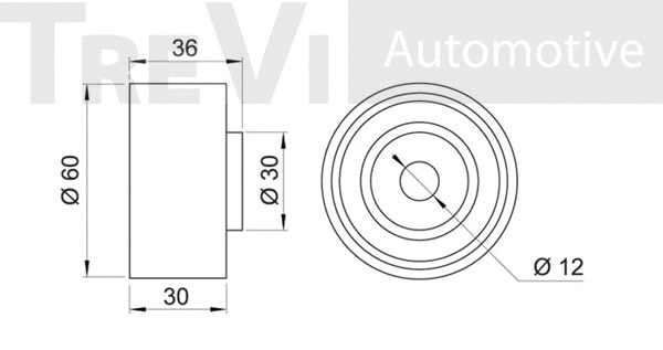 Deflection/Guide Pulley, timing belt