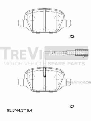 Brake Pad Set, disc brake (PF1514)