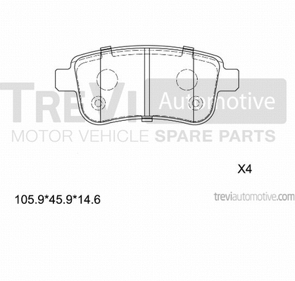 Brake Pad Set, disc brake (PF1405)