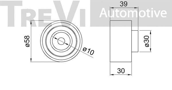 Deflection/Guide Pulley, timing belt