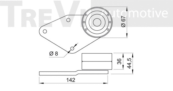 Deflection/Guide Pulley, timing belt