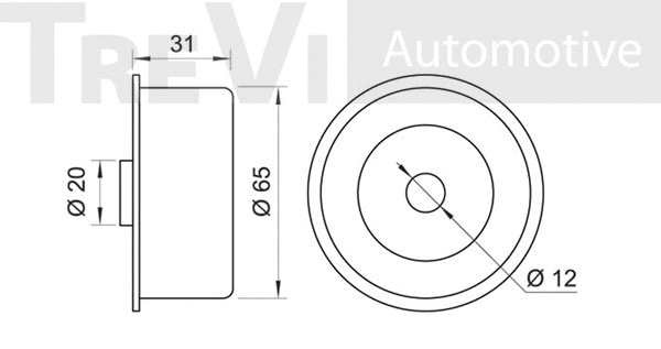 Deflection/Guide Pulley, timing belt