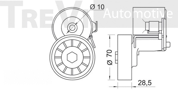 Tensioner Lever, V-ribbed belt