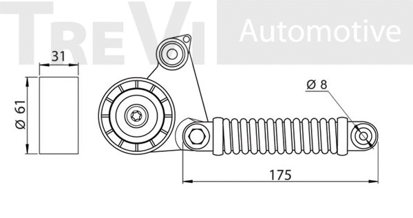 Tensioner Lever, V-ribbed belt