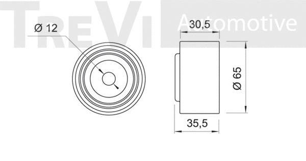 Deflection/Guide Pulley, timing belt