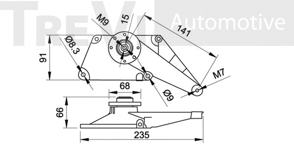 Tensioner Lever, V-ribbed belt