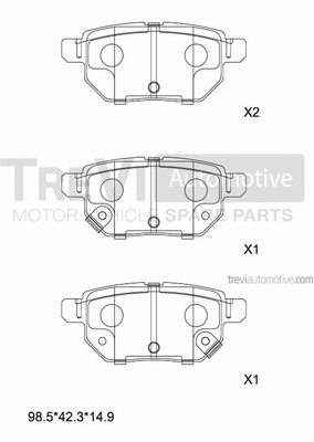 Brake Pad Set, disc brake (PF1365)