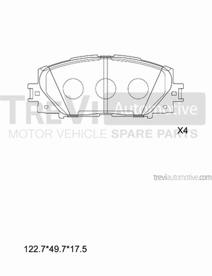 Brake Pad Set, disc brake (PF1274)
