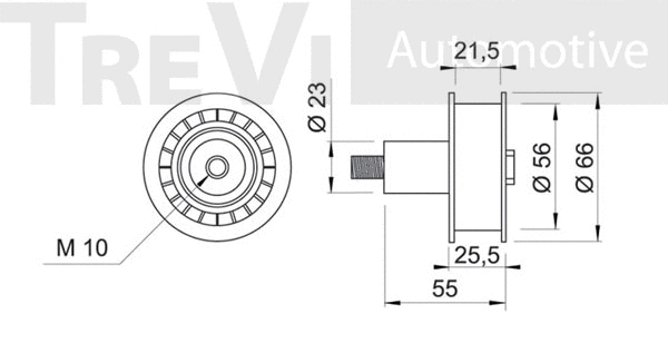 Deflection/Guide Pulley, timing belt
