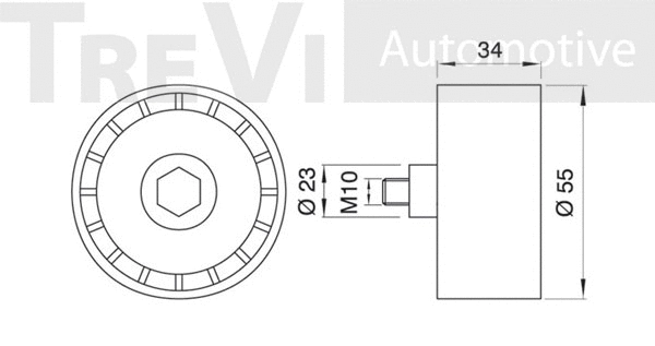Deflection/Guide Pulley, timing belt