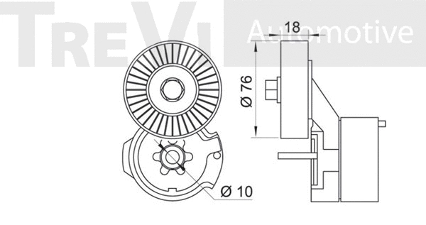 Tensioner Lever, V-ribbed belt