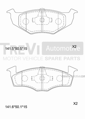 Brake Pad Set, disc brake (PF1049)
