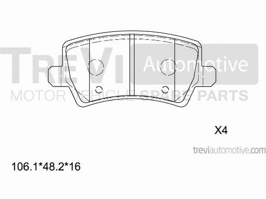 Brake Pad Set, disc brake (PF1432)