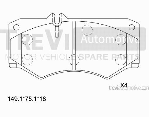 Brake Pad Set, disc brake (PF1655)
