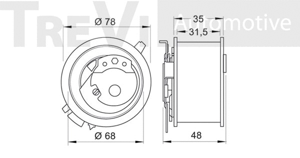 Tensioner Pulley, timing belt