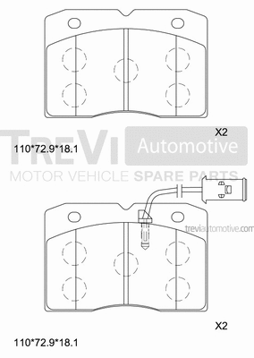Brake Pad Set, disc brake (PF1678)