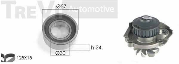 Water Pump & Timing Belt Kit (KD1205HP)