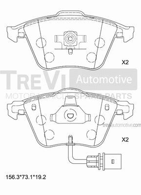Brake Pad Set, disc brake (PF1199)