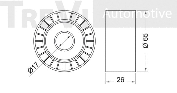 Deflection/Guide Pulley, timing belt