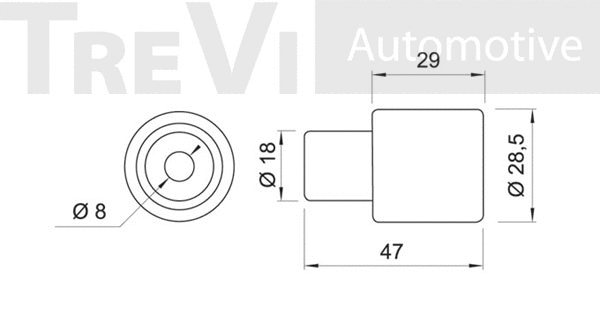 Deflection/Guide Pulley, timing belt