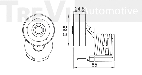Tensioner Lever, V-ribbed belt