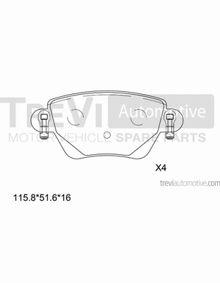 Brake Pad Set, disc brake (PF1094)