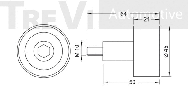 Deflection/Guide Pulley, timing belt