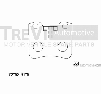 Brake Pad Set, disc brake (PF1572)